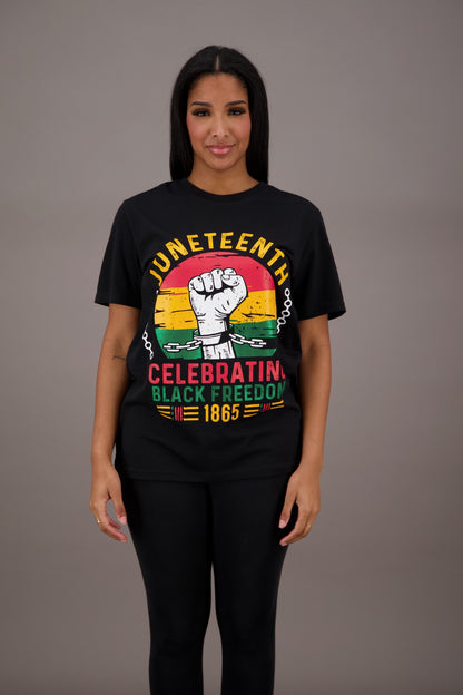 Black Freedom Fist Tee JT-2402