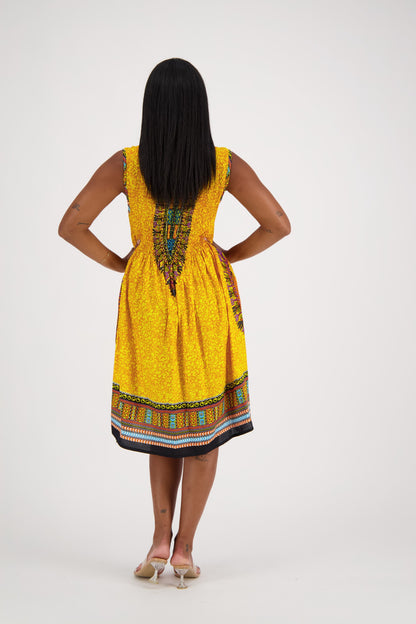 Dashiki Print Tank Dress 3639