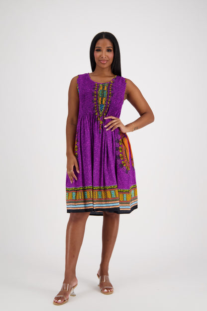 Dashiki Print Tank Dress 3639