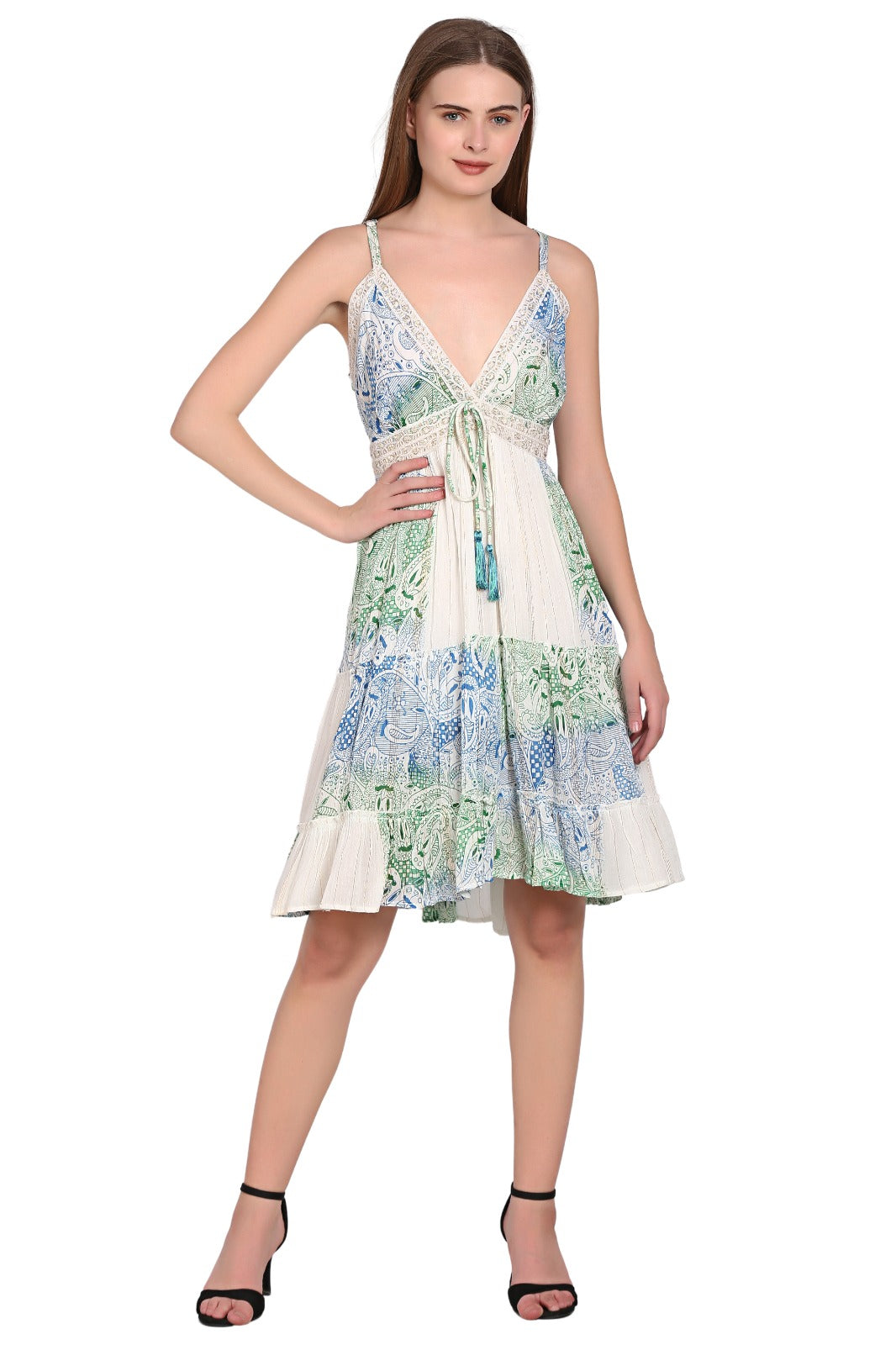 Ivory Dreams Tie-Back Dress 24958