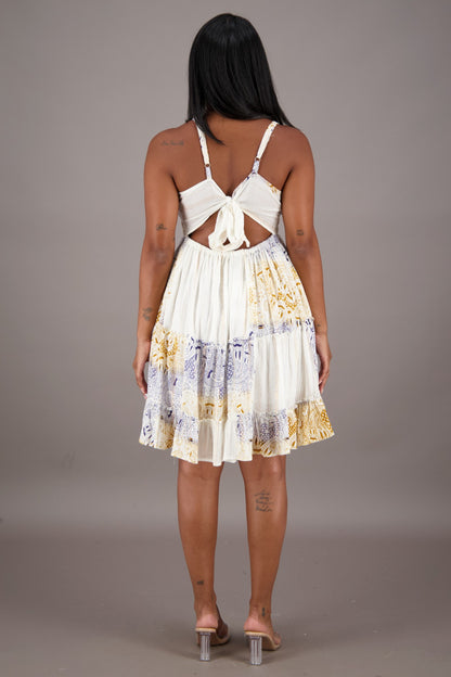 Ivory Dreams Tie-Back Dress 24958