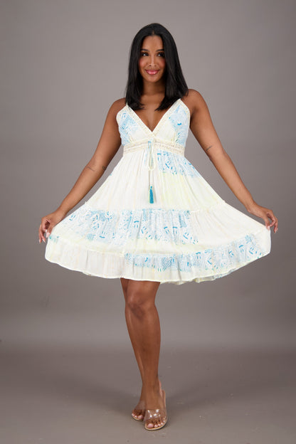 Ivory Dreams Tie-Back Dress 24958