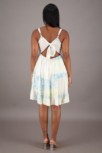 Ivory Dreams Tie-Back Dress 24958