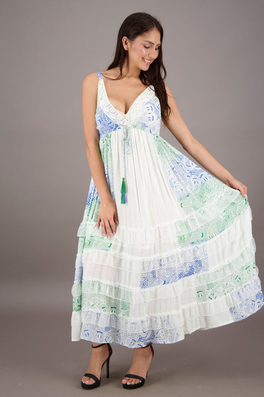 Liora Patch Maxi Dress 24991