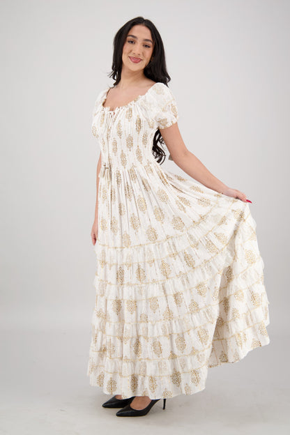 Amira Smocked Tier Dress 25102