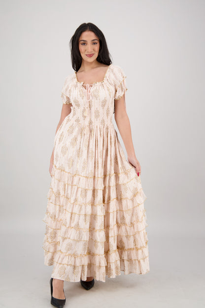 Amira Smocked Tier Dress 25102