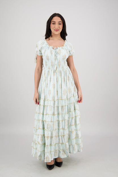 Amira Smocked Tier Dress 25102