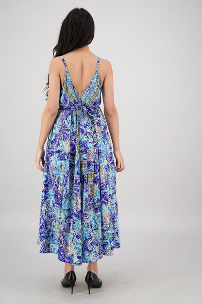 The Zaria Maxi Dress - Artful Bloom AB-16108