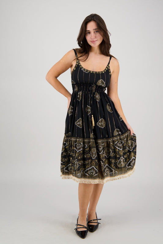 Amara Border Dress 25181