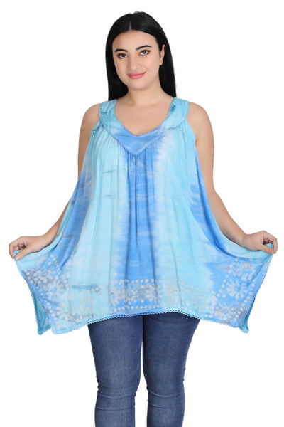 Handkerchief Bottom Tie Dye Tank 17793
