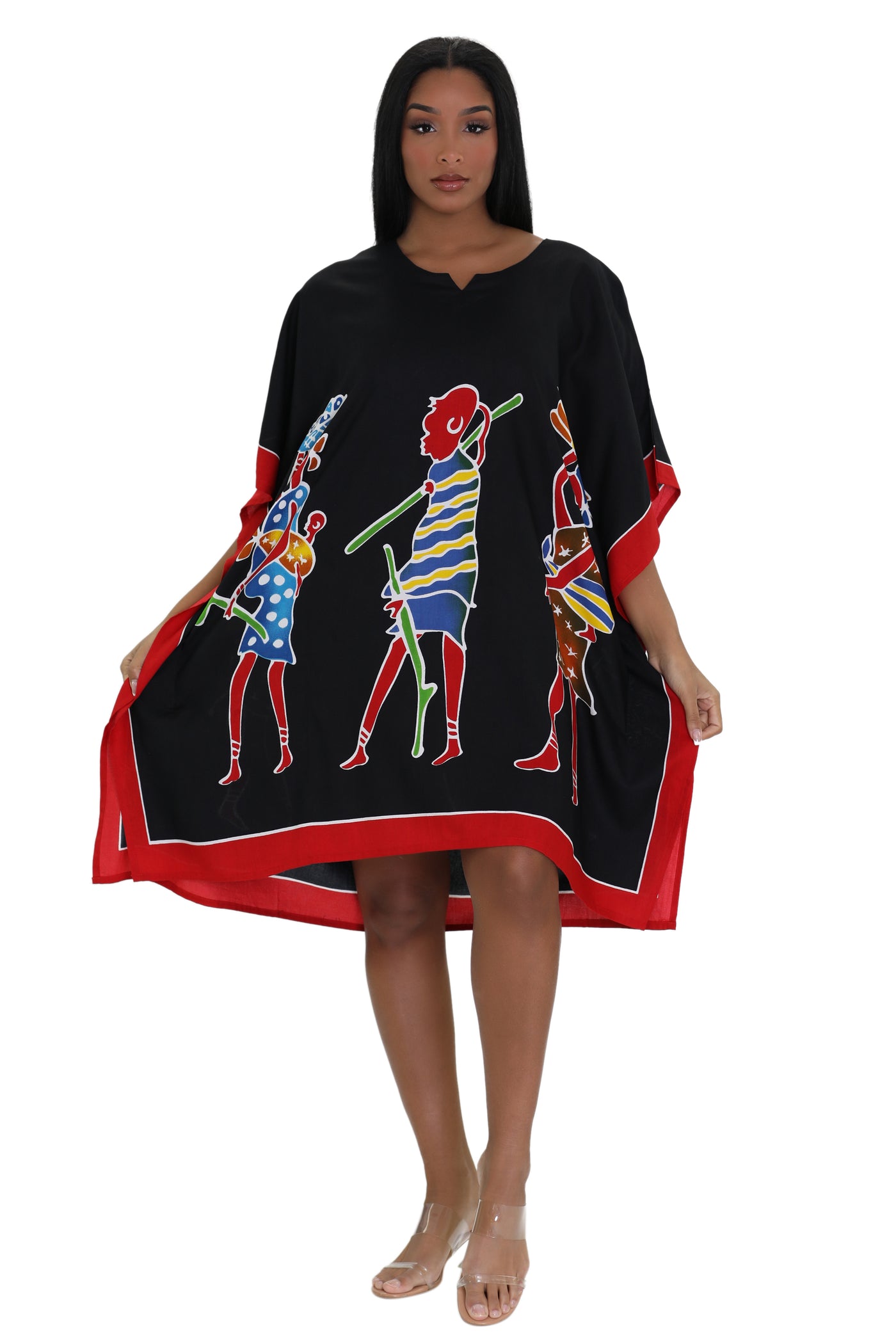 African Tribal Print One Size Kaftan KAF-1024