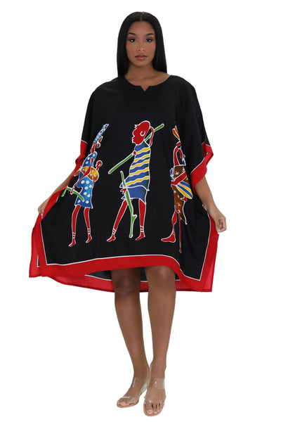 African Tribal Print One Size Kaftan KAF-1024