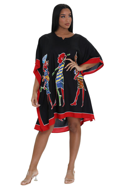 African Tribal Print One Size Kaftan KAF-1024