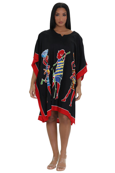 African Tribal Print One Size Kaftan KAF-1024