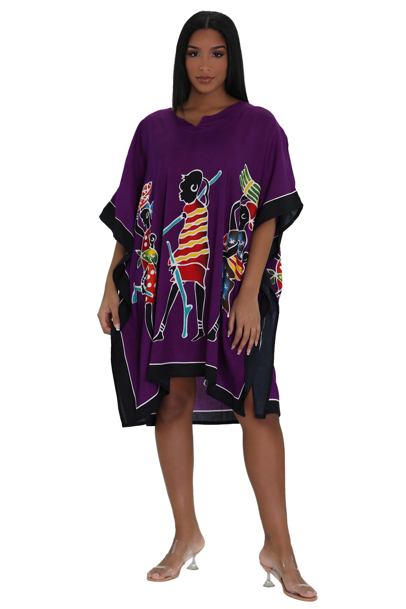 African Tribal Print One Size Kaftan KAF-1024