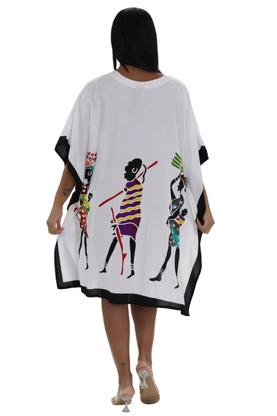 African Tribal Print One Size Kaftan KAF-1024