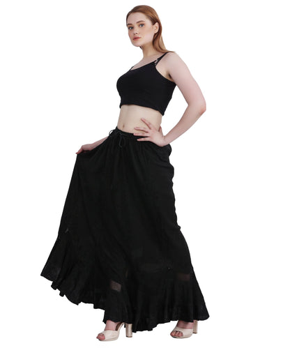 Acid Wash Skirt One Size 6 Colors 13225 - Advance Apparels Inc