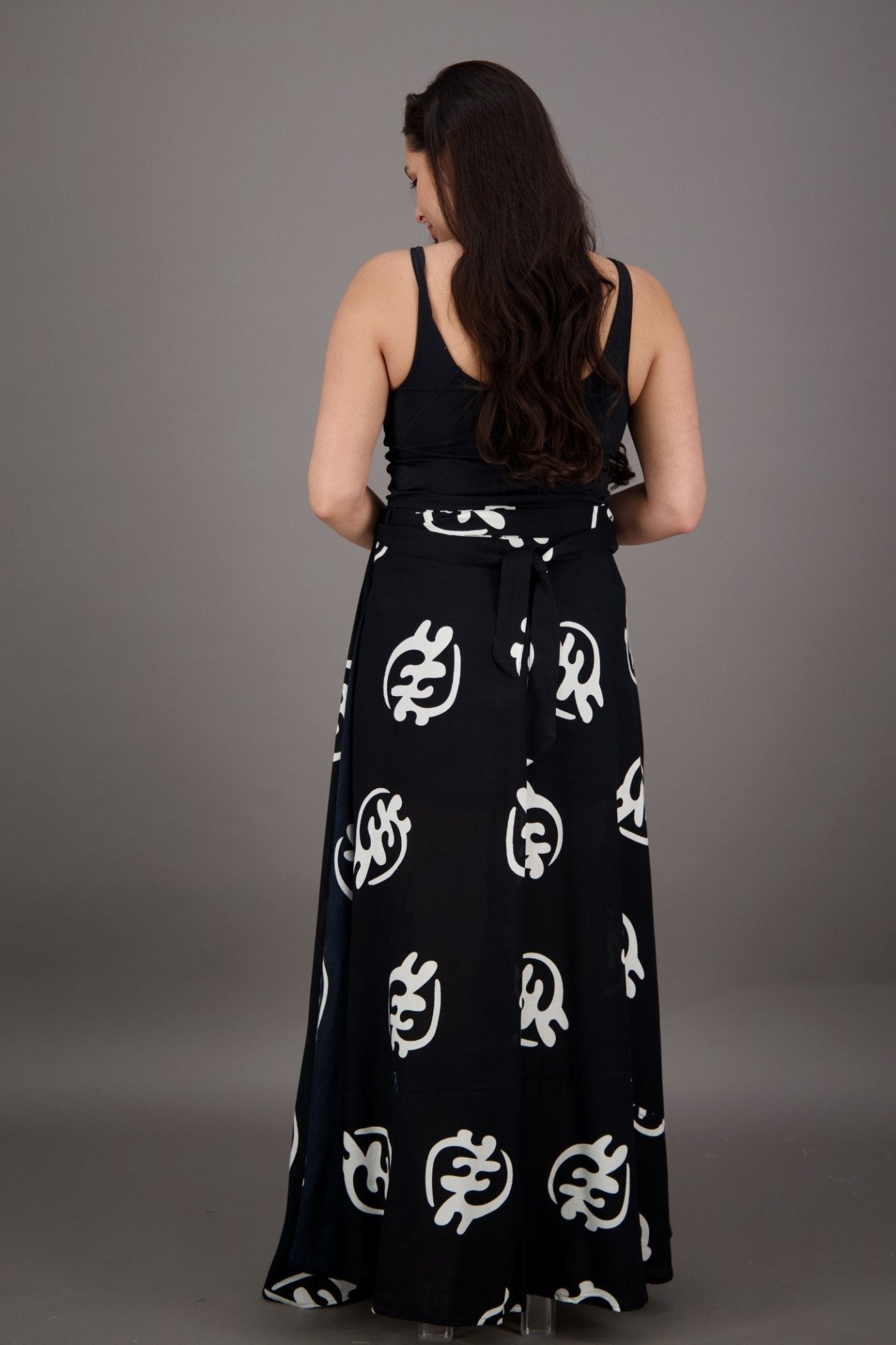 Adinkra Block Print Wrap Skirt 24785 - Advance Apparels Inc