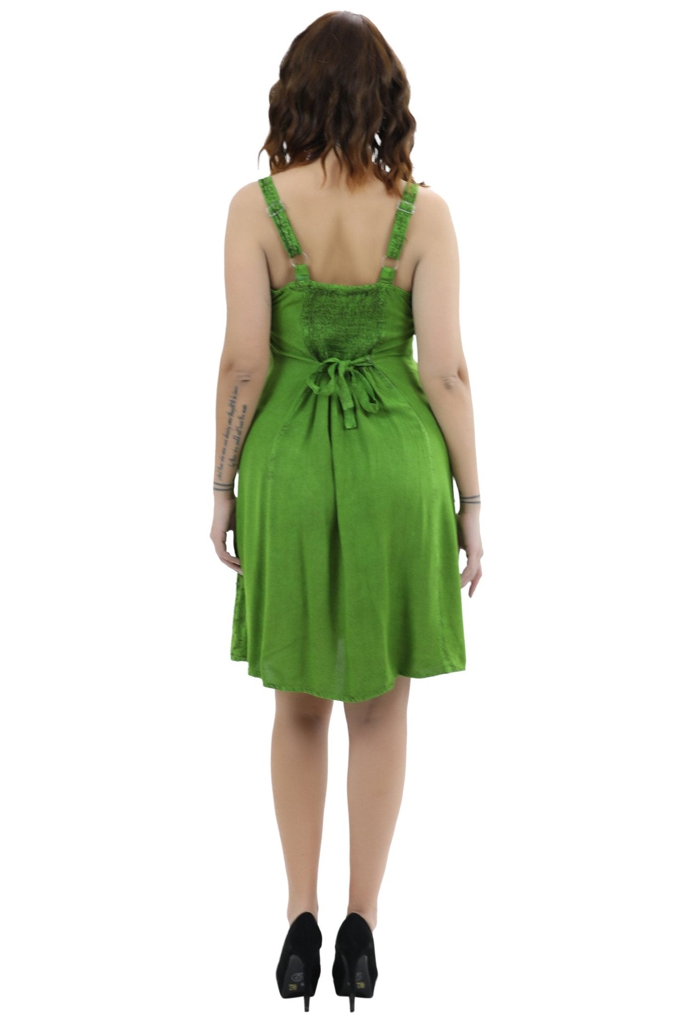 Adjustable Acid Wash Dress 1105 - Advance Apparels Inc
