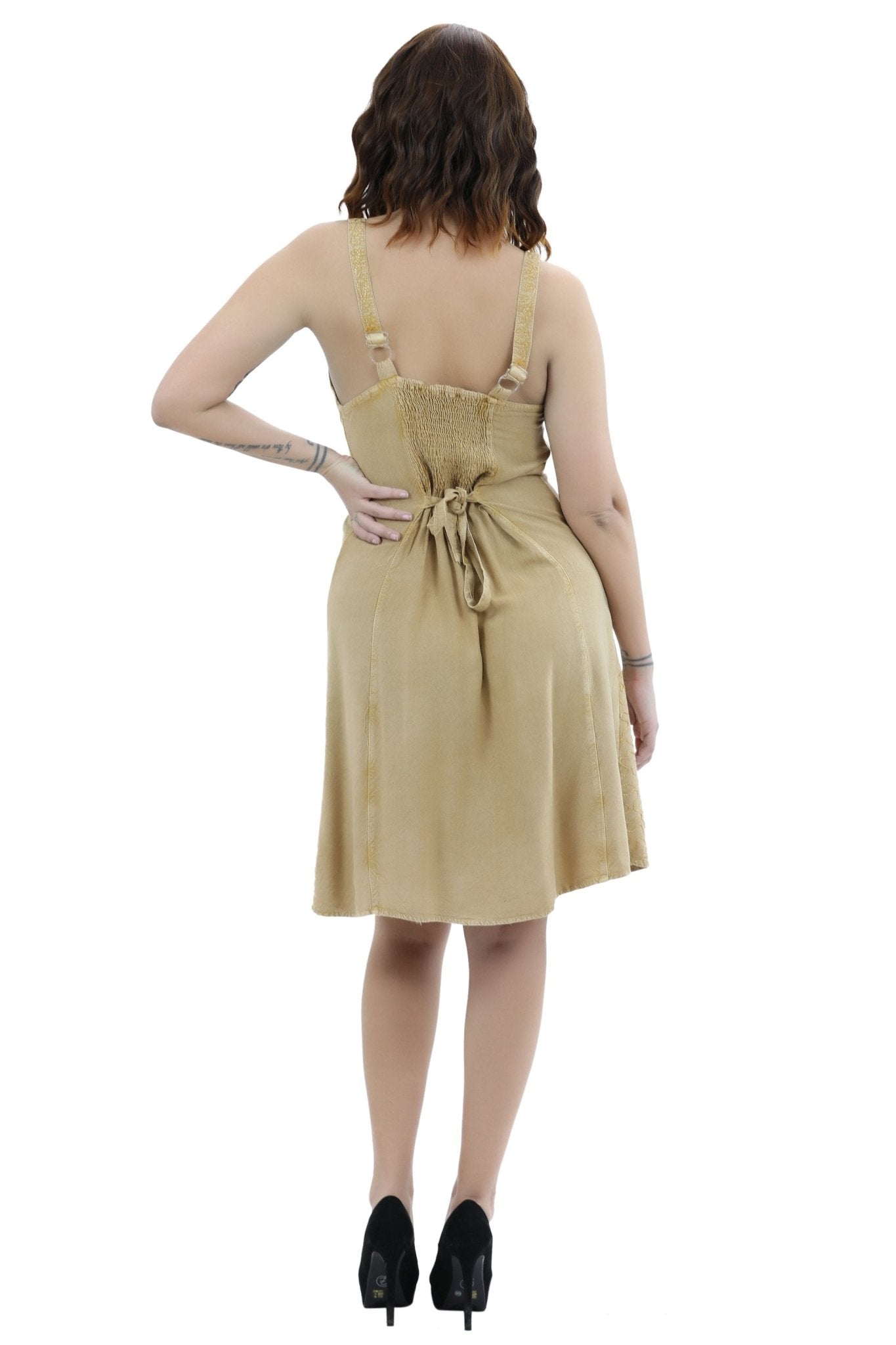Adjustable Acid Wash Dress 1105 - Advance Apparels Inc
