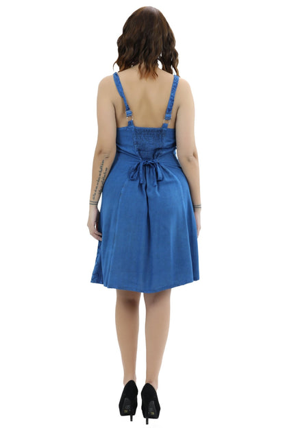 Adjustable Acid Wash Dress 1105 - Advance Apparels Inc