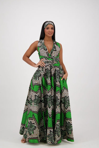 African Print Infinity Dress 16117 - 255 - Advance Apparels Inc