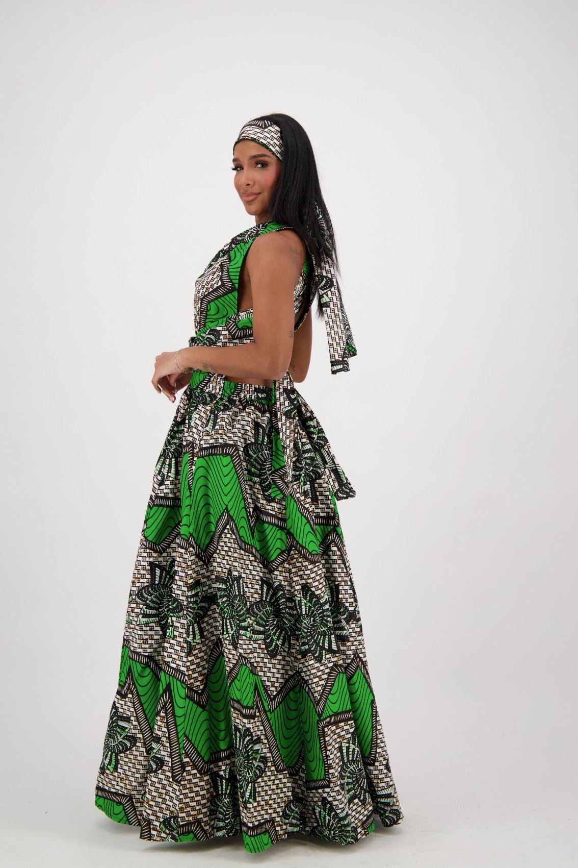 African Print Infinity Dress 16117 - 255 - Advance Apparels Inc