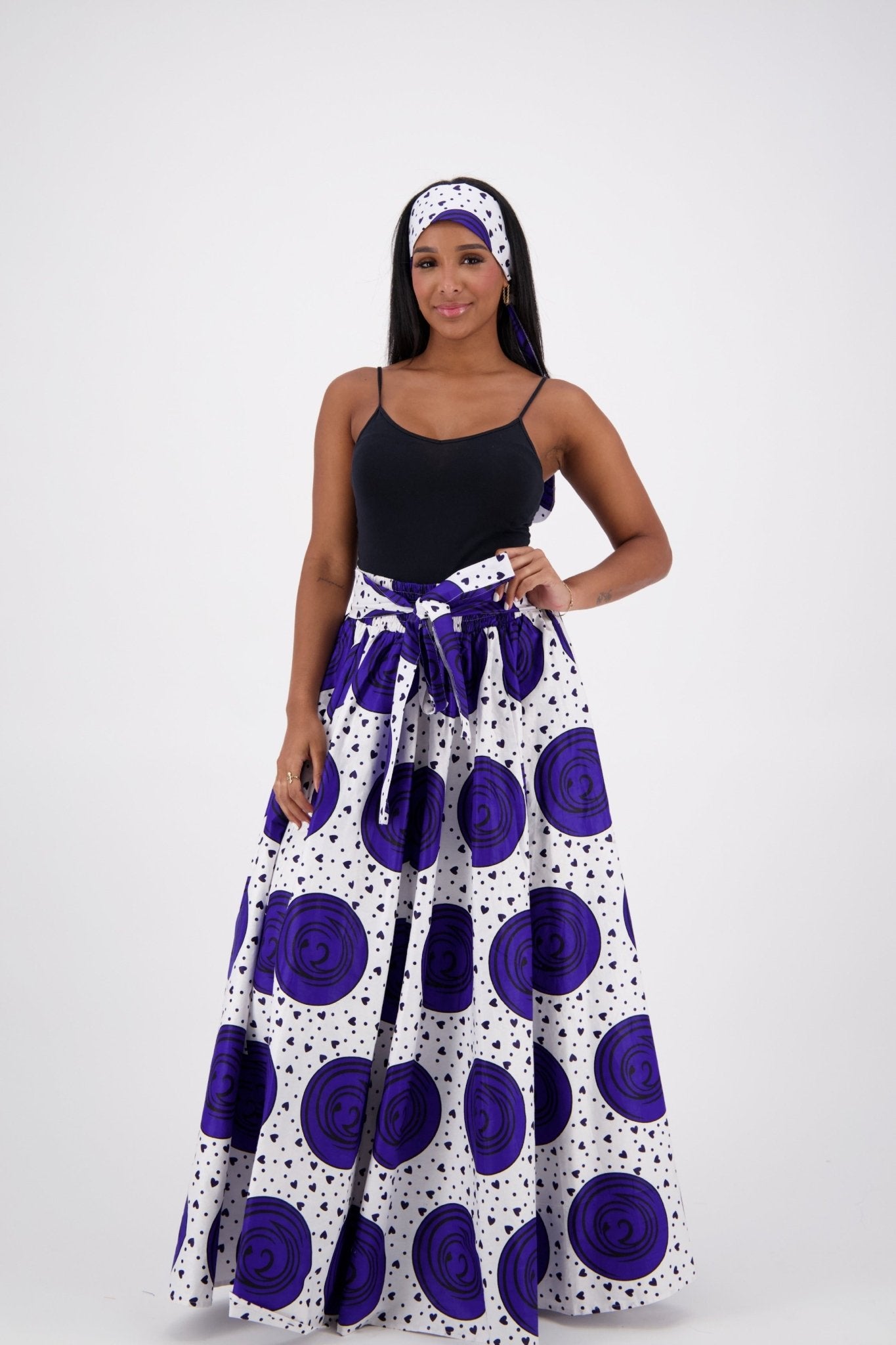 African Print Maxi Skirt 16317 - 251 - Advance Apparels Inc