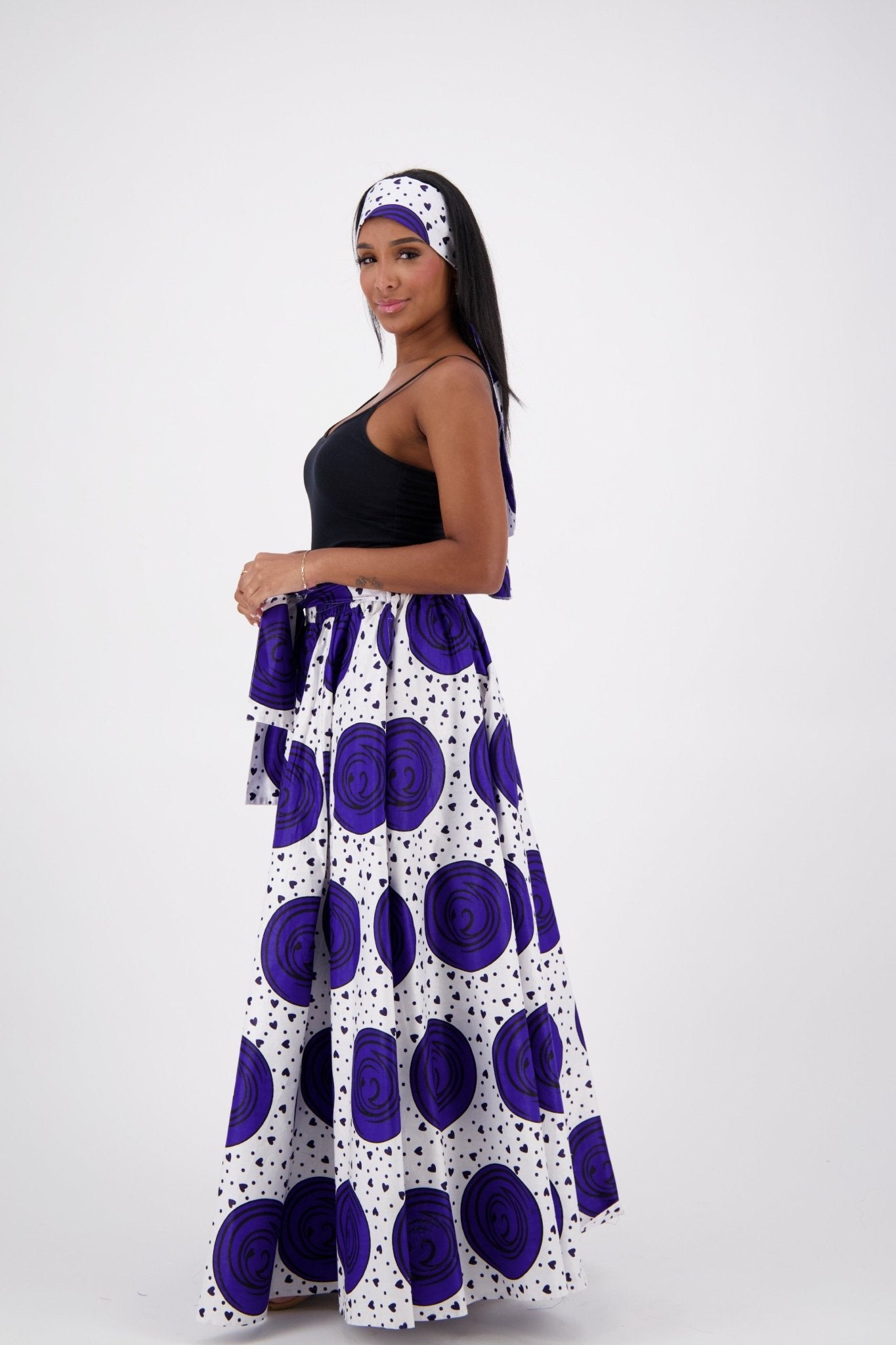 African Print Maxi Skirt 16317 - 251 - Advance Apparels Inc
