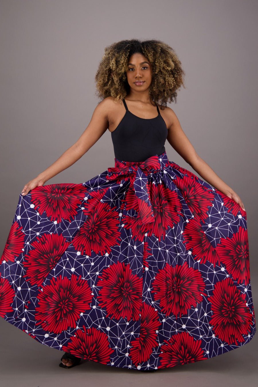African Print Maxi Skirt 16317-258 - Advance Apparels Inc