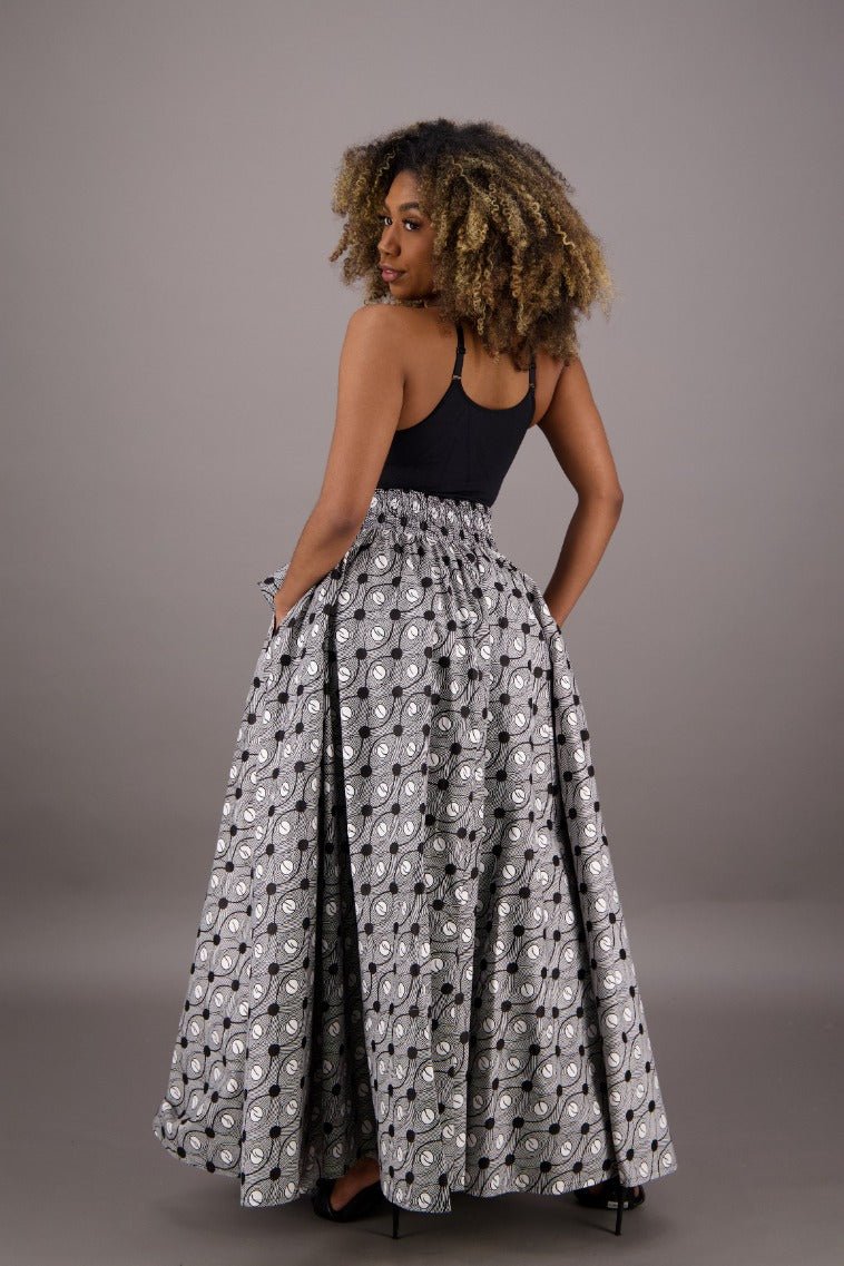 African Print Maxi Skirt 16317-259 - Advance Apparels Inc
