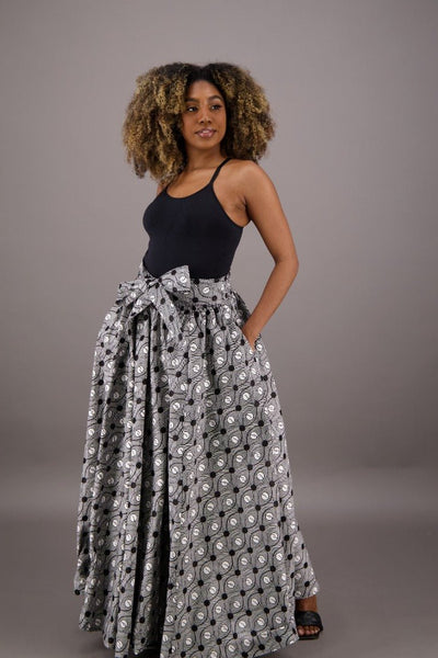 African Print Maxi Skirt 16317-259 - Advance Apparels Inc