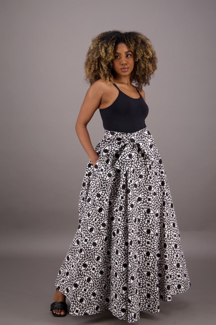 African Print Maxi Skirt 16317-260 - Advance Apparels Inc