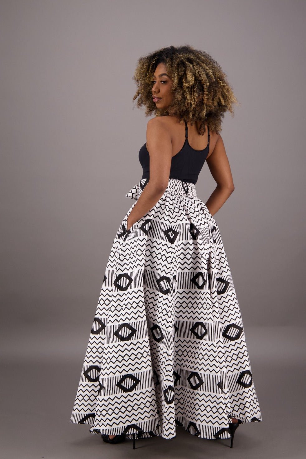 African Print Maxi Skirt 16317-266 - Advance Apparels Inc
