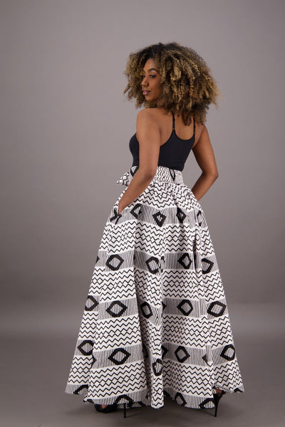African Print Maxi Skirt 16317-266 - Advance Apparels Inc