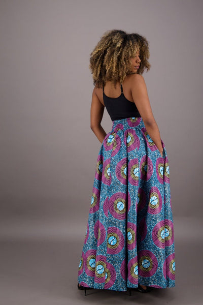 African Print Maxi Skirt 16317-268 - Advance Apparels Inc
