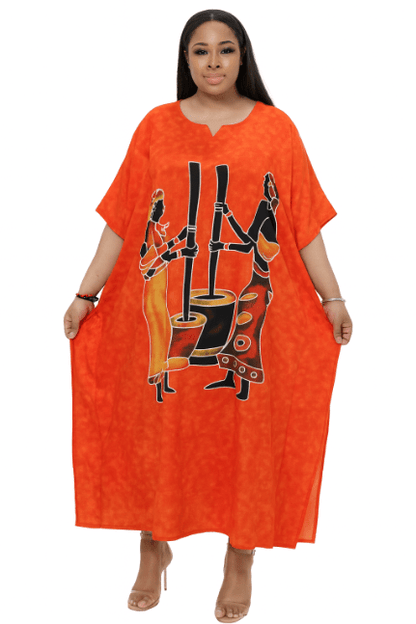 African Village Art Kaftan KAF - 1064 - Advance Apparels Inc
