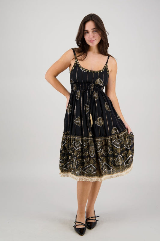 Amara Border Dress 25181 - Advance Apparels Inc