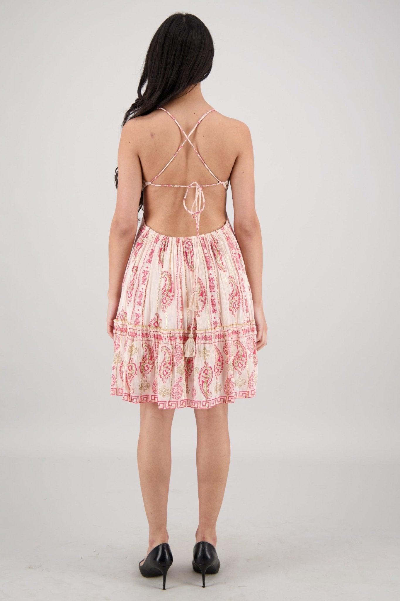 Aria Strappy Mini Dress 25153 - Advance Apparels Inc
