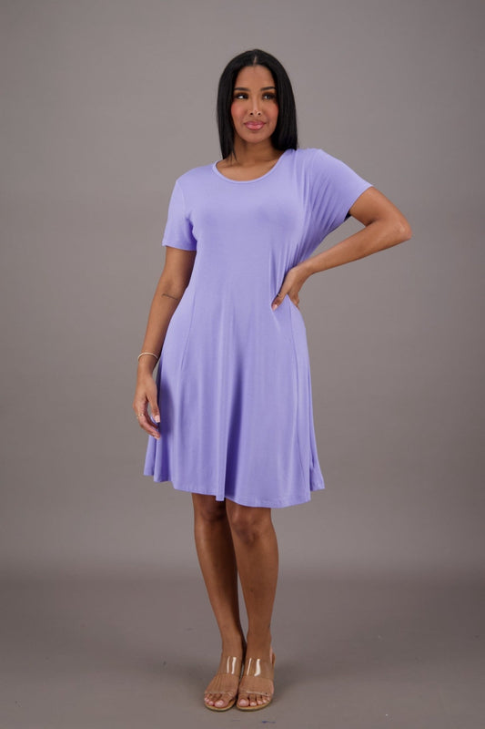 Bamboo Cap Sleeve Dress BAM - 24601 - Advance Apparels Inc