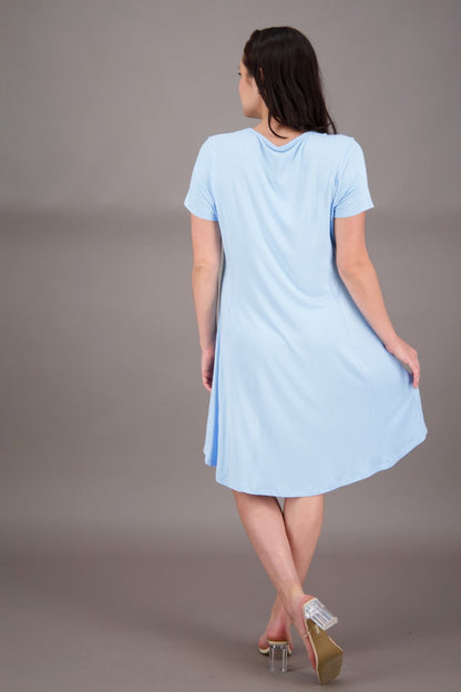 Bamboo Cap Sleeve Dress BAM - 24601 - Advance Apparels Inc