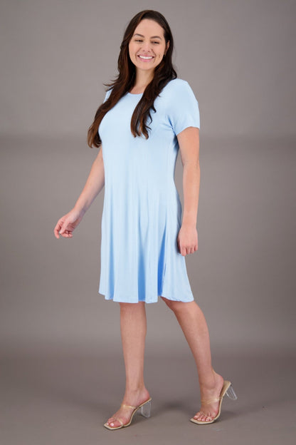 Bamboo Cap Sleeve Dress BAM - 24601 - Advance Apparels Inc