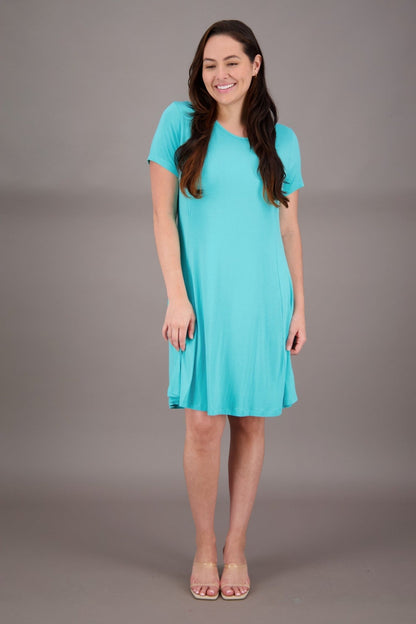 Bamboo Cap Sleeve Dress BAM - 24601 - Advance Apparels Inc