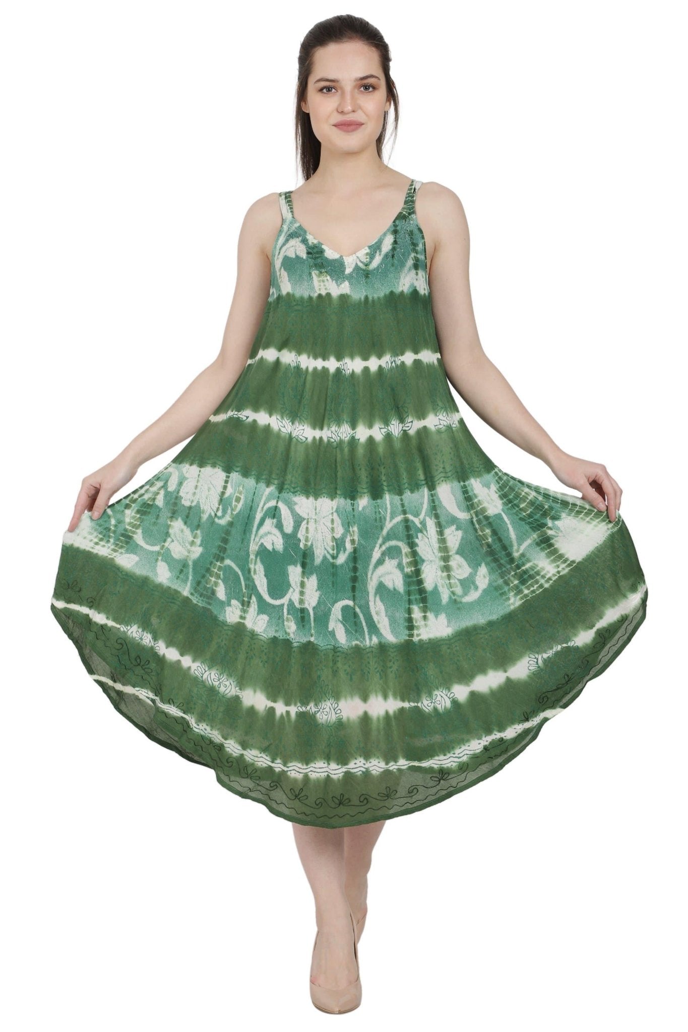 Batik Floral + Tie Dye House Umbrella Dress Dress UD48-2361 Purple / One Size Fits Most Batik Floral + Tie Dye House Umbrella Dress Dress UD48-2361 Purple / One Size Fits Most