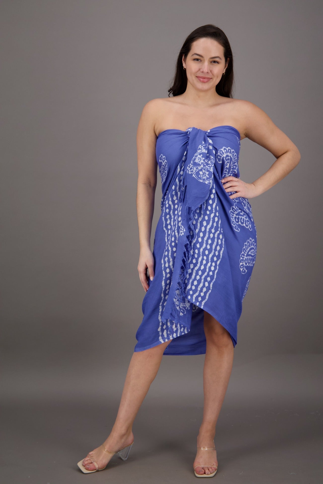 Block Print Pareo (12 Colors) - Advance Apparels Inc