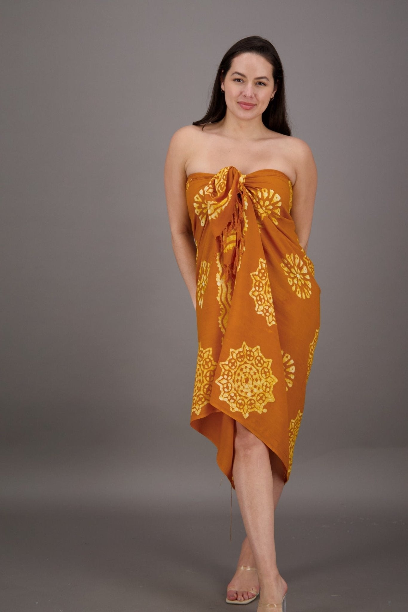 Block Print Pareo (12 Colors) - Advance Apparels Inc