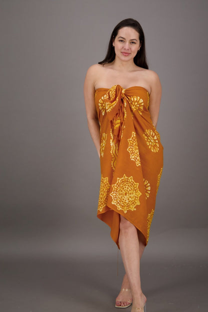Block Print Pareo (12 Colors) - Advance Apparels Inc