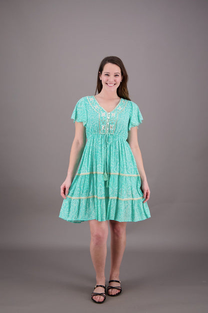 Boho Chic Trio Middy Dress 24931 - Advance Apparels Inc