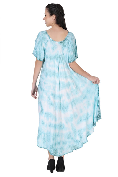 Cap Sleeve Tie Dye House Dress 522146SLV - Advance Apparels Inc