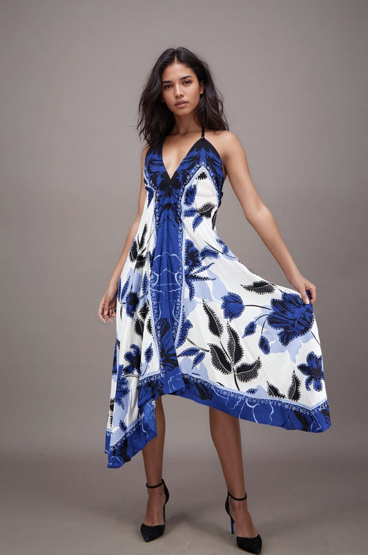 Celestial Garden Scarf Dress 28333 - Advance Apparels Inc